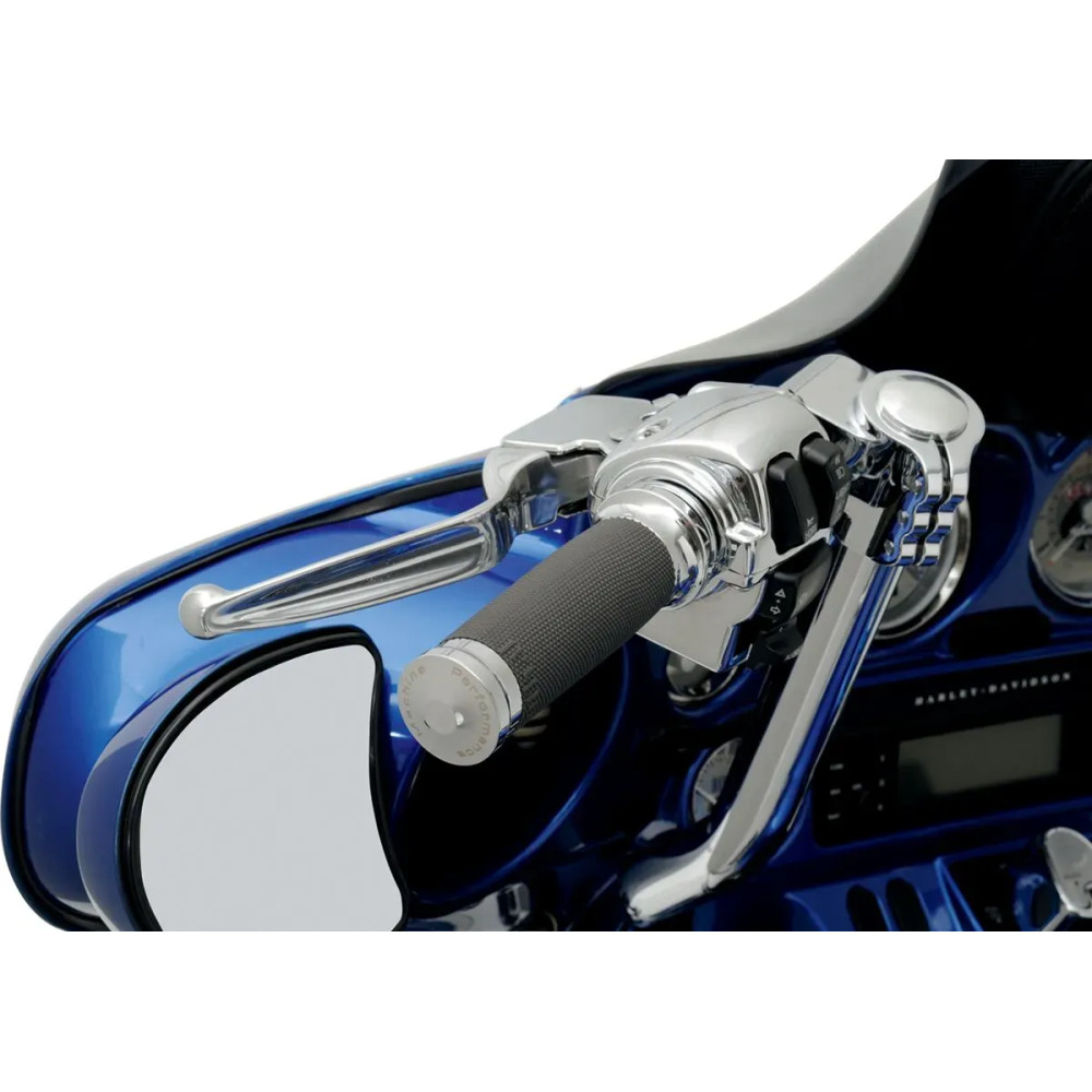 Contour Renthal Wrapped Grips — 25.4 mm (1") handlebar diameter, Chrome