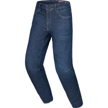 Flex-Ast 7 Denim Pants — 36, Dark Blue, Men's, Tapered, Knee Guards, Hip Protector Pocket