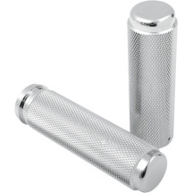 Billet Grips — 25.4 mm (1"), Chrome