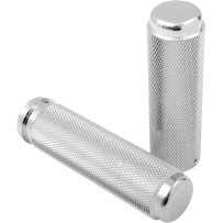 Billet Grips — 25.4 mm (1"), Chrome