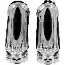 Zombie Grips — 25.4 mm (1") handlebar, Black/Chrome