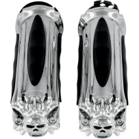 Zombie Grips — 25.4 mm (1") handlebar, Black/Chrome