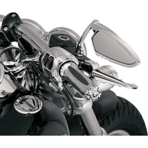 Zombie Grips — 25.4 mm handlebar diameter, Chrome/Black