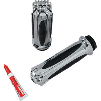 Zombie Grips — 1 in (25.4 mm) handlebar, Chrome