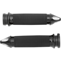 Custom Spike End Grips — 25.4 mm (1") handlebar diameter, 12.7 cm (5") length, Black