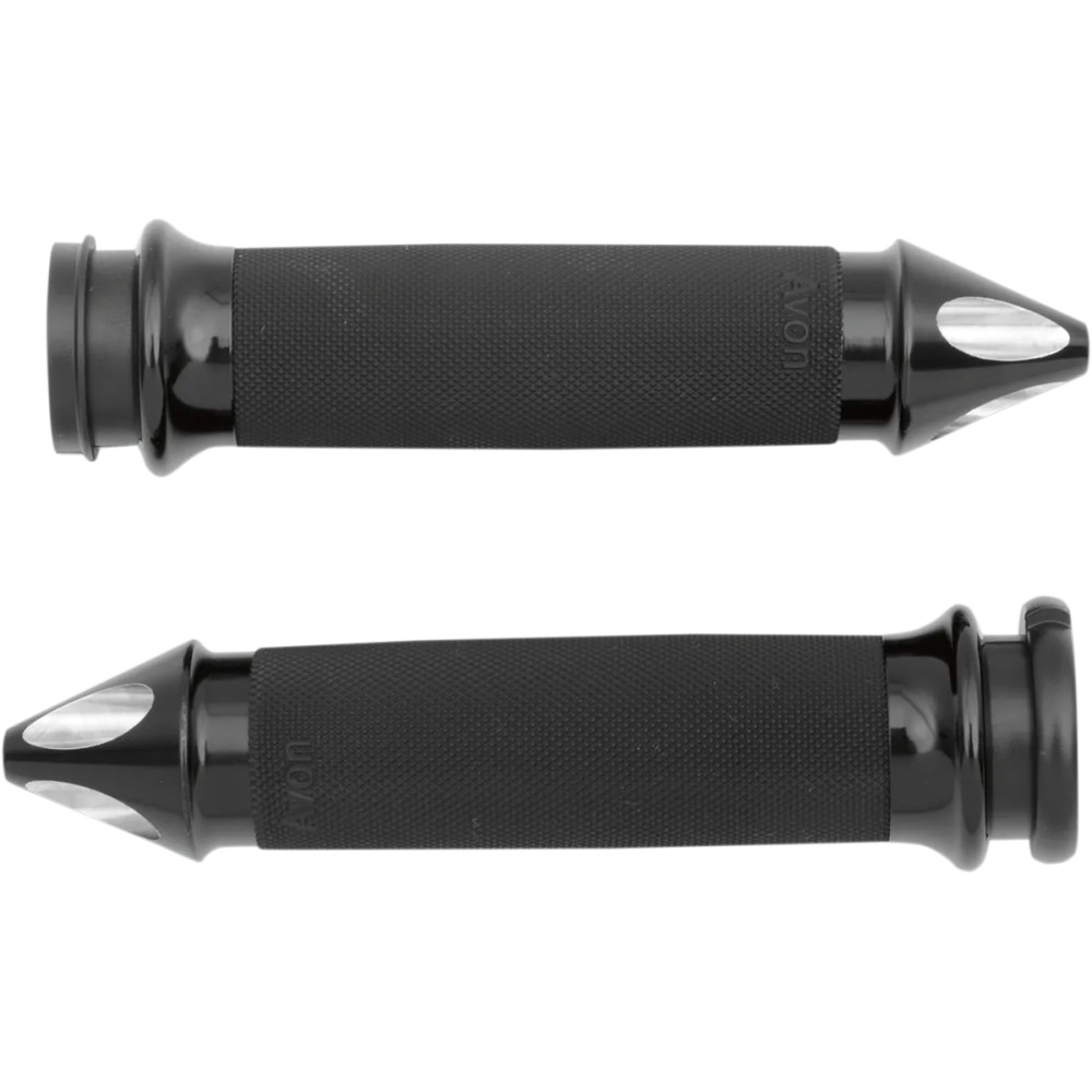 Custom Spike End Grips — 25.4 mm (1") handlebar diameter, 12.7 cm (5") length, Black