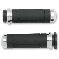 V-Cruiser Grips — 25.4 mm (1"), Black, Polished