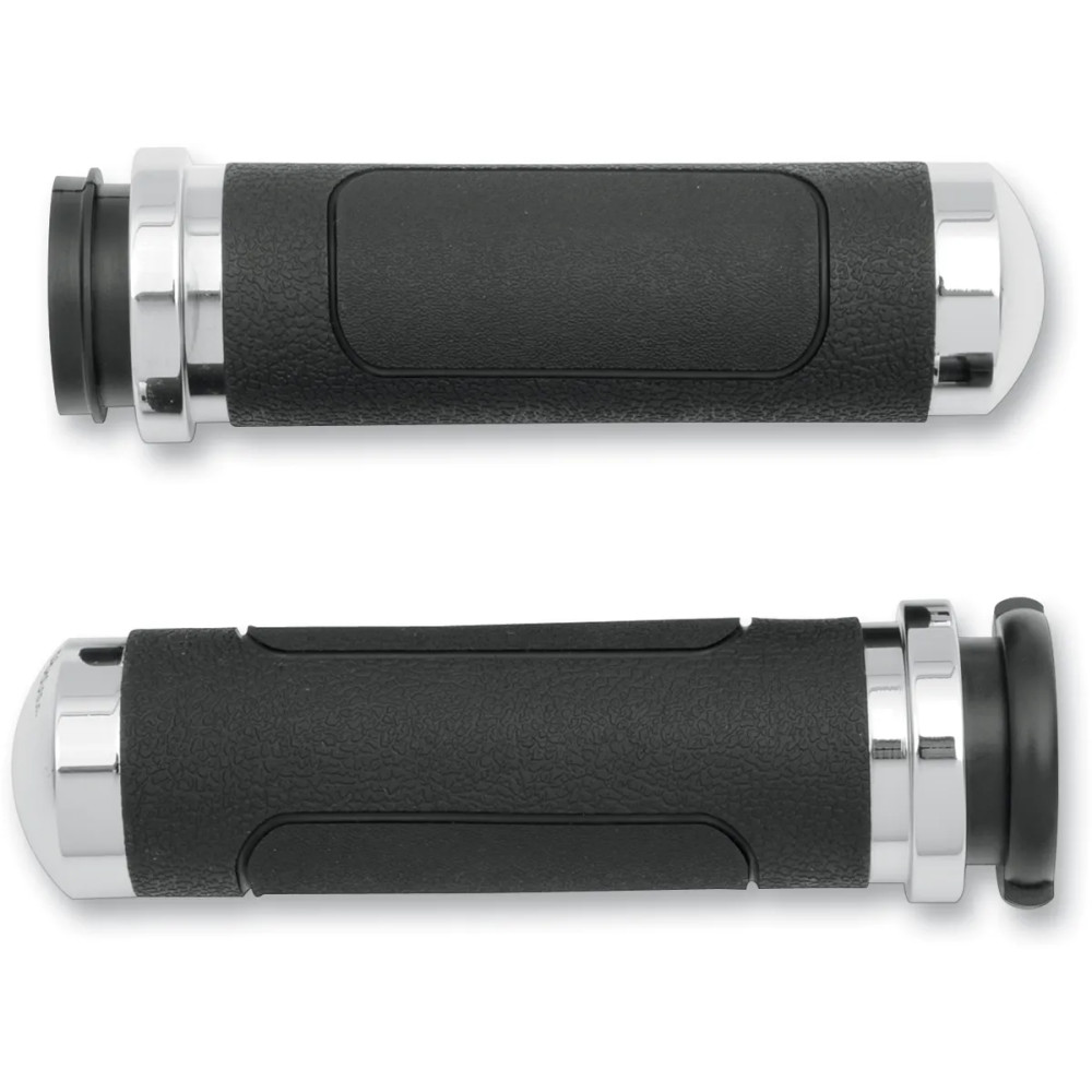 V-Cruiser Grips — 25.4 mm (1"), Black, Polished