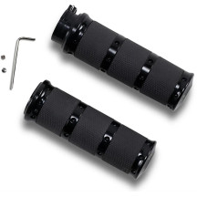 Contour XL Renthal Wrapped Grips — 25.4 mm (1") handlebar diameter, black anodized