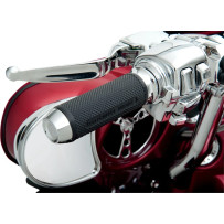 Elite Custom Grips — 25.4 mm (1") handlebar, Black, Chrome