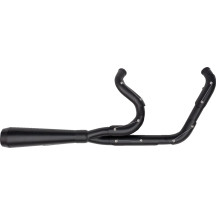 2-into-1 Assault Exhaust System — Black, 18 mm O2