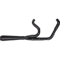 2-into-1 Assault Exhaust System — Black, 18 mm O2
