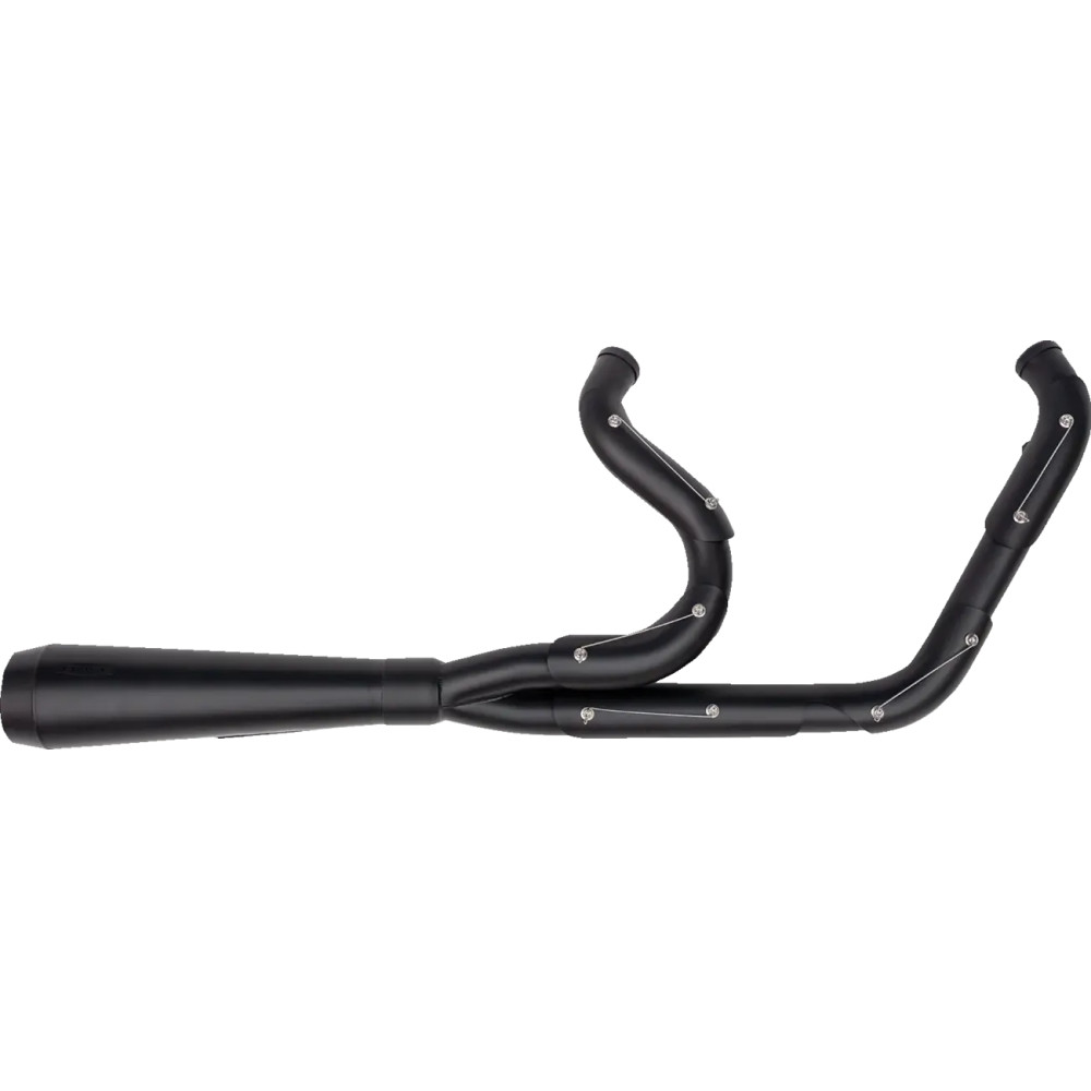 2-into-1 Assault Exhaust System — Black, 18 mm O2