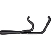 2-into-1 Assault Exhaust System — Black, Straight