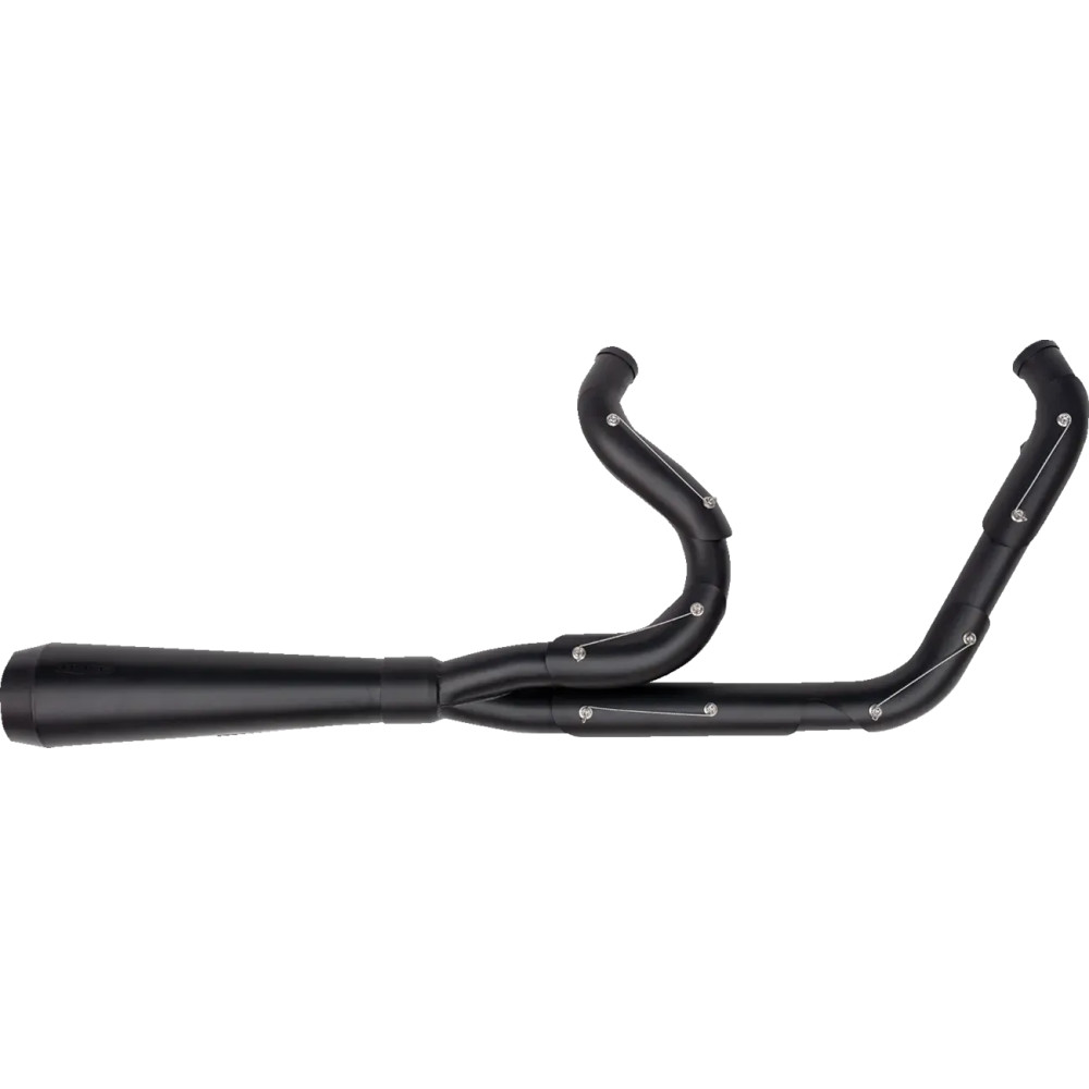 2-into-1 Assault Exhaust System — Black, Straight