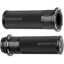 Slot Track Grips — 25.4 mm (1") handlebar, Anodized Black