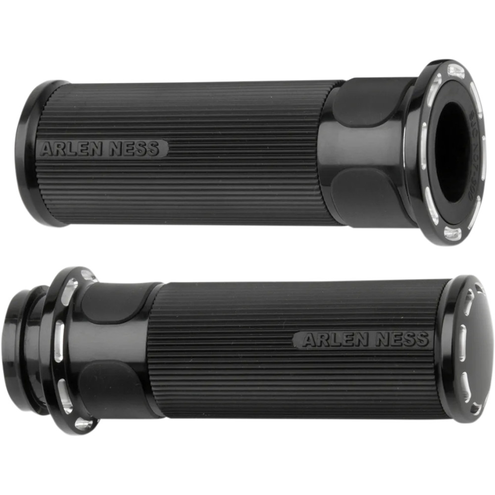 Slot Track Grips — 25.4 mm (1") handlebar, Anodized Black