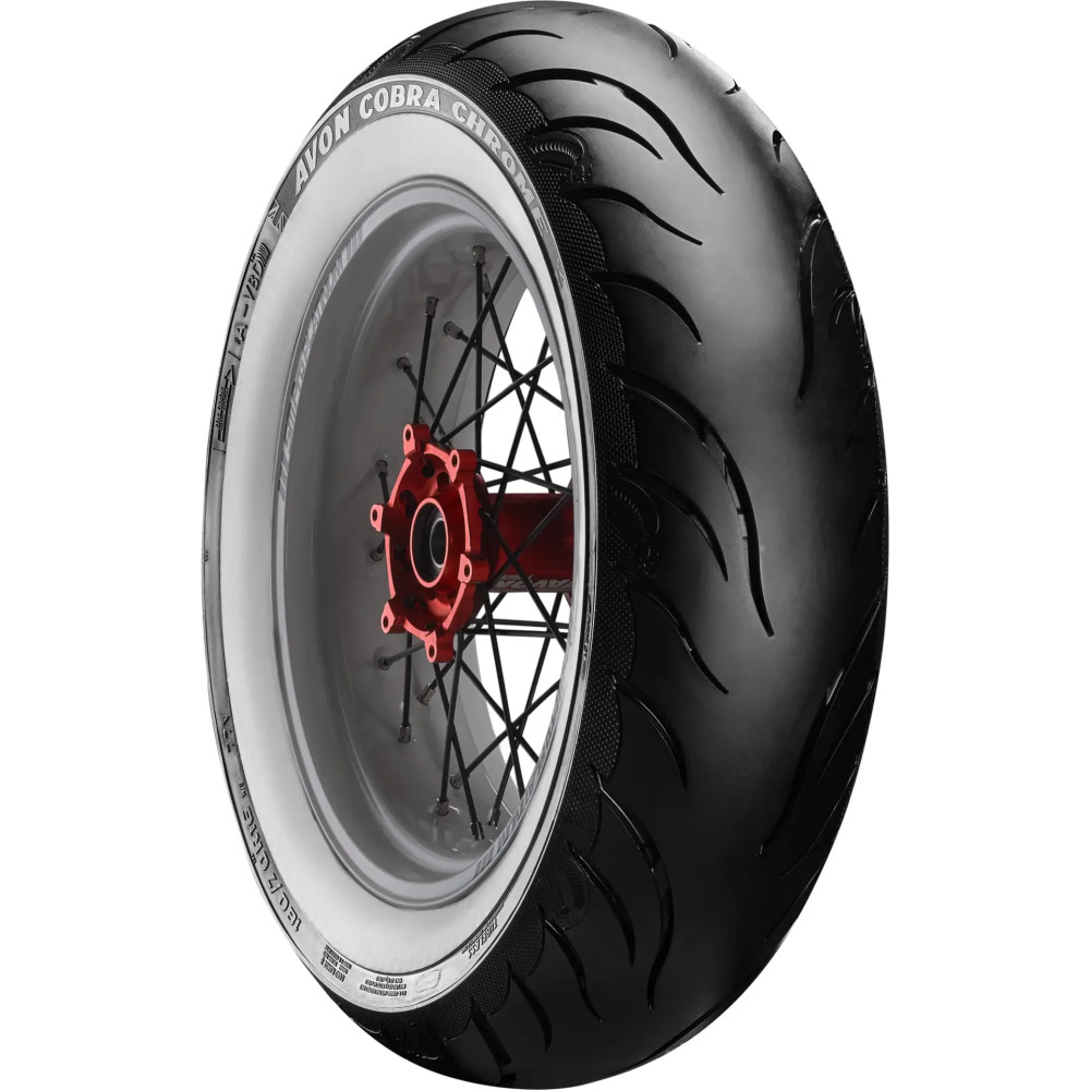 AVON Cobra Chrome AV92 Tire — 150/70B18, Rear, Whitewall, Tubeless