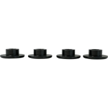 Riser Bushings — Black, Aluminum, Pair