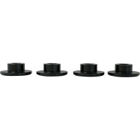 Riser Bushings — Black, Aluminum, Pair