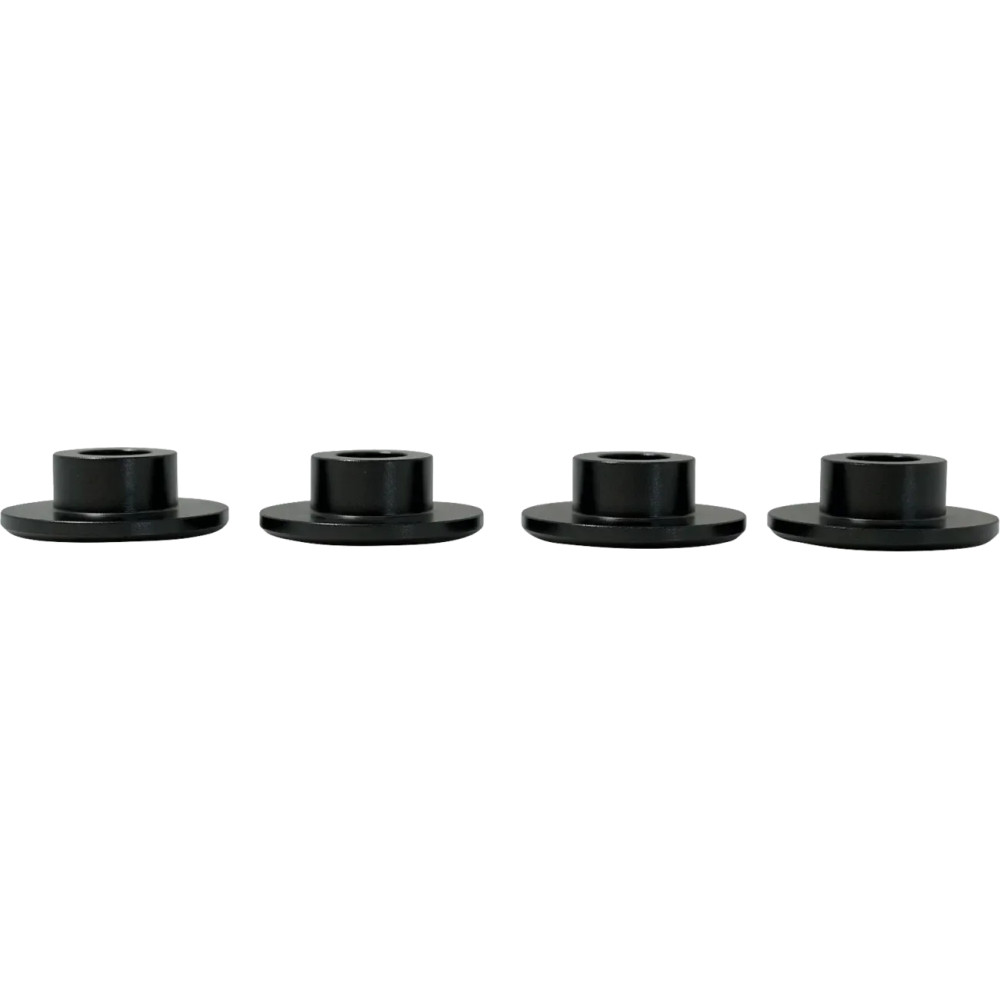 Riser Bushings — Black, Aluminum, Pair