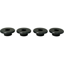 Riser Bushings — Black, Aluminum, Pair