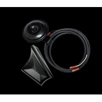 Kit de reubicación de la bocina — Negro, bocina, kit