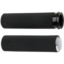 Knurled Grips — 25.4 mm (1") handlebar diameter, Black