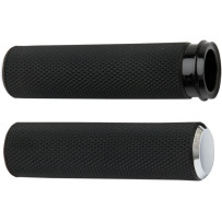 Knurled Grips — 25.4 mm (1") handlebar diameter, Black