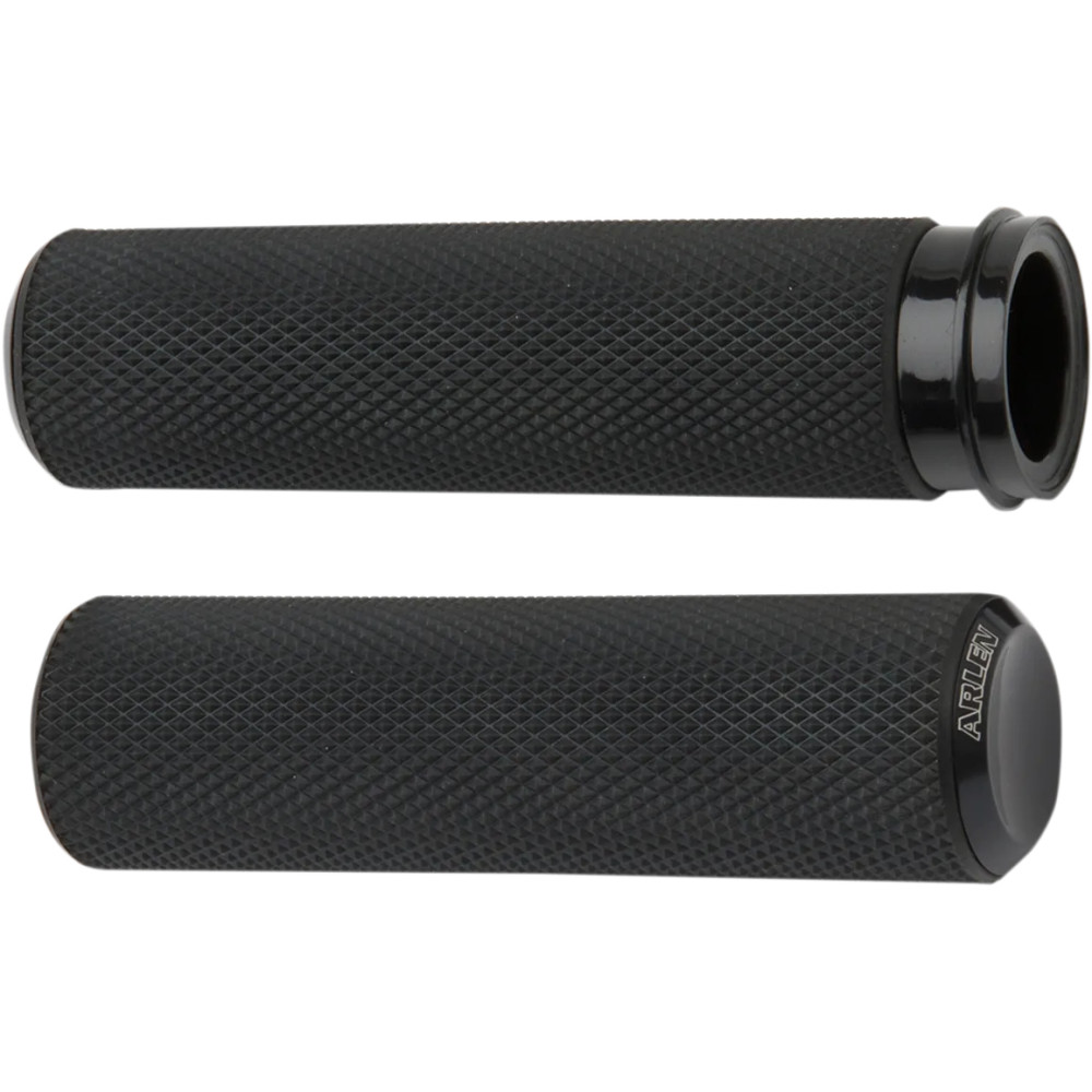 Knurled Grips — 25.4 mm (1") handlebar diameter, Black