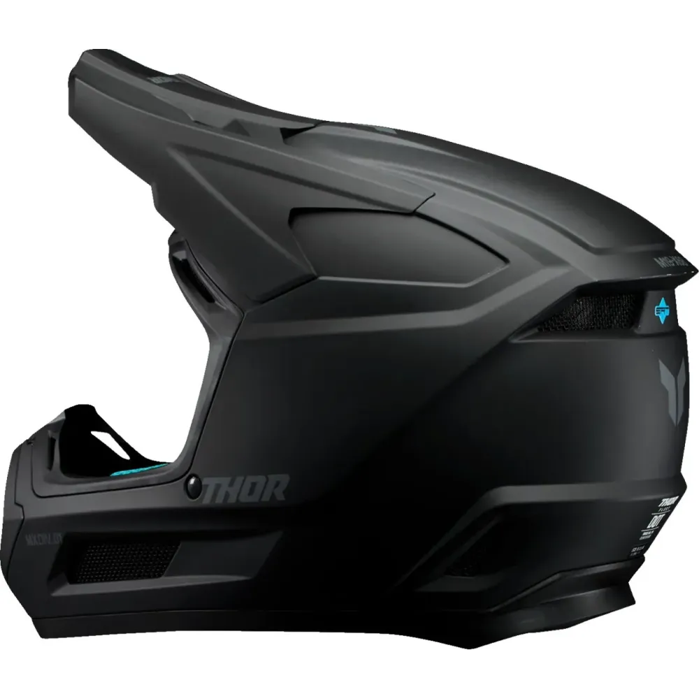 Youth Fleet Blackout Helmet — Youth, S, Black, Matte, MX
