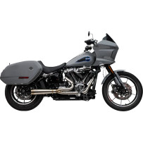 2-into-1 Assault Exhaust System — Brushed Stainless, 2-Into-1 System