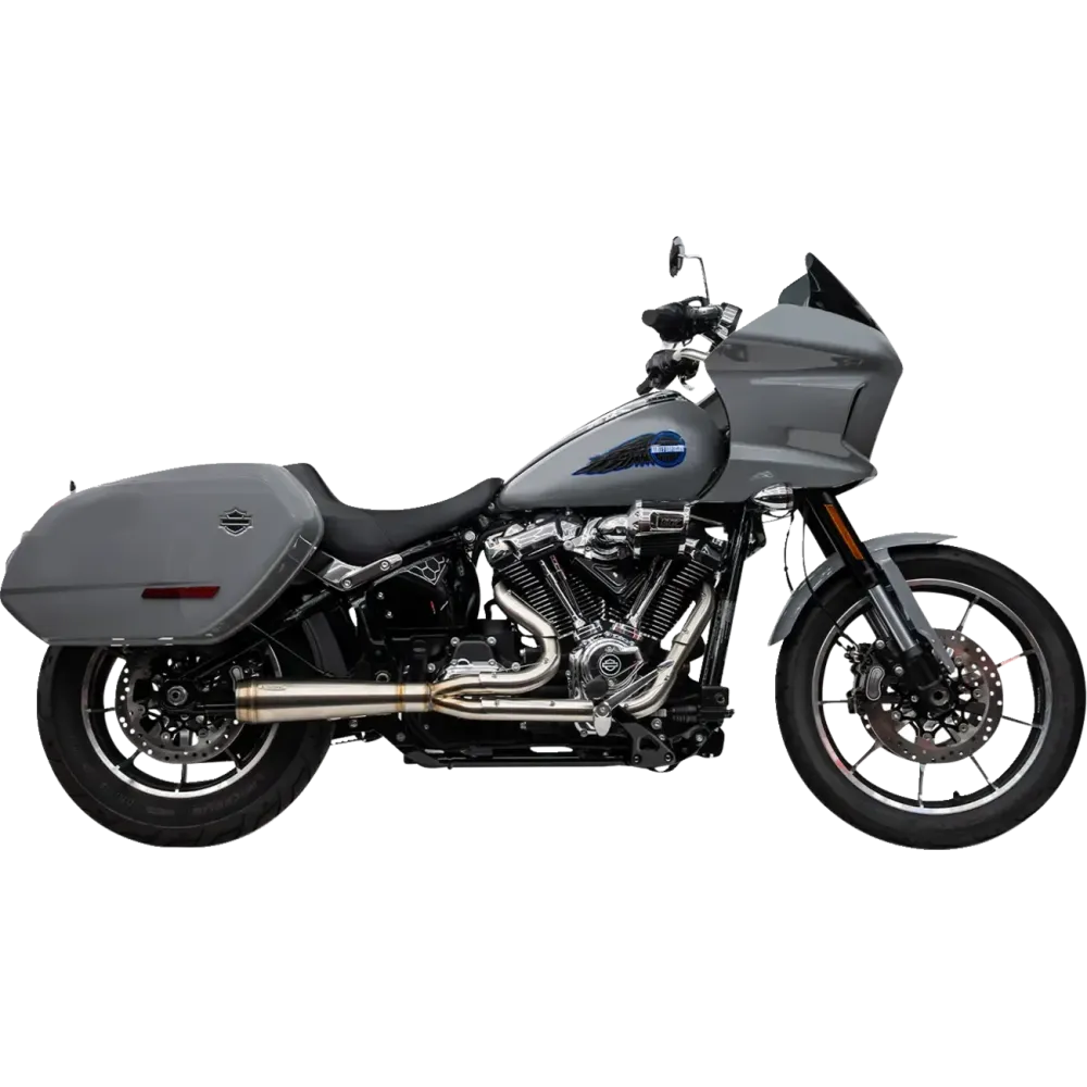 2-into-1 Assault Exhaust System — Brushed Stainless, 2-Into-1 System