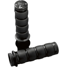 ISO®-Grips for Harley — 25.4 mm (1"), black gloss