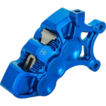 Mono Axial Brake Caliper — 6 Piston, Blue, Right, 356 mm (14")