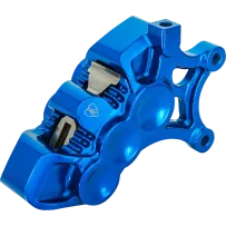 Mono Axial Brake Caliper — 6 Piston, Blue, Right, 356 mm (14")