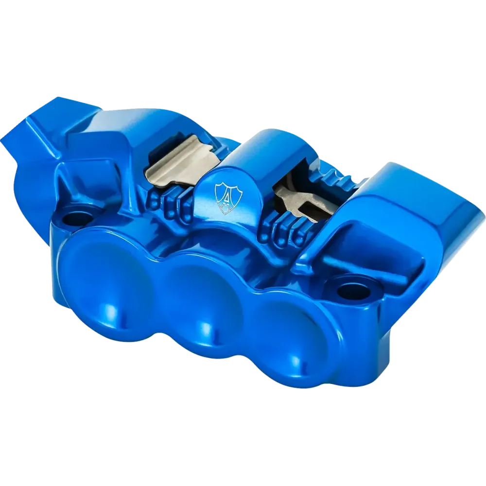 Radial Brake Caliper — 6 Piston, Blue, Left