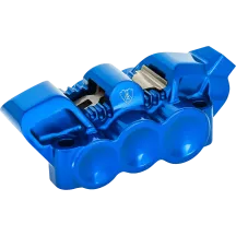 Radial Brake Caliper — 6 Piston, Blue, Right