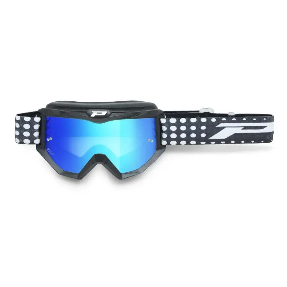 Gafas MX 3201FL Atzaki — Negro, azul, blanco, lente espejada