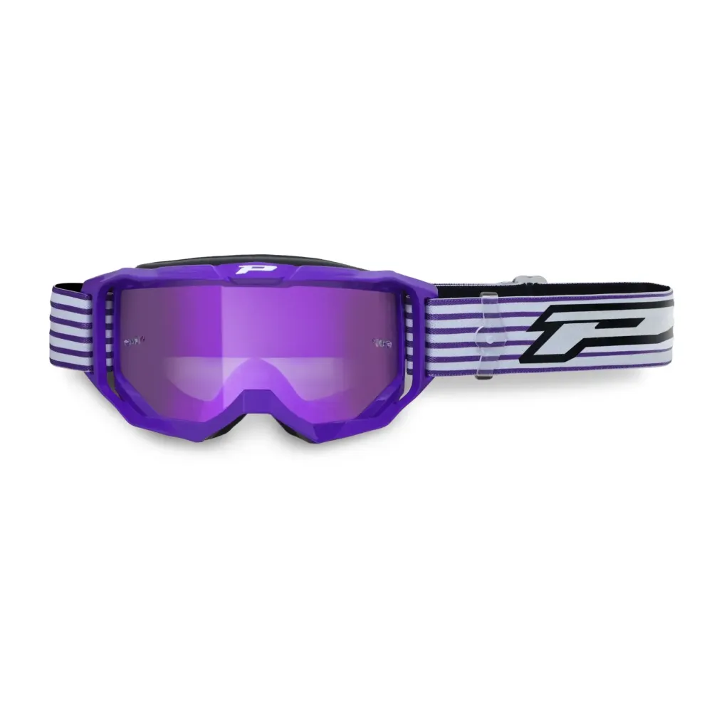 Gafas 3300 Vision Go — Morado, lente espejada, compatible con tear-off
