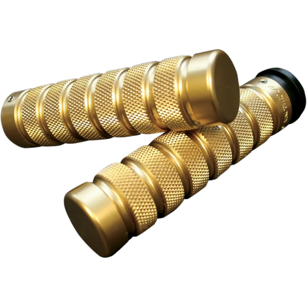 Knurled Notched Custom Grips — 25.4 mm (1"), Brass