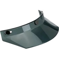 3-Snap Moto Helmet Visor — One Size, Smoke
