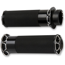 Beveled Grips — 25.4 mm (1"), Black anodized