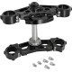 Tija triple inclinada 7° — Juego, negro anodizado