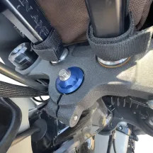 Steering Stem Nuts — Blue