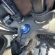 Steering Stem Nuts — Blue