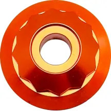 Steering Stem Nuts — Orange