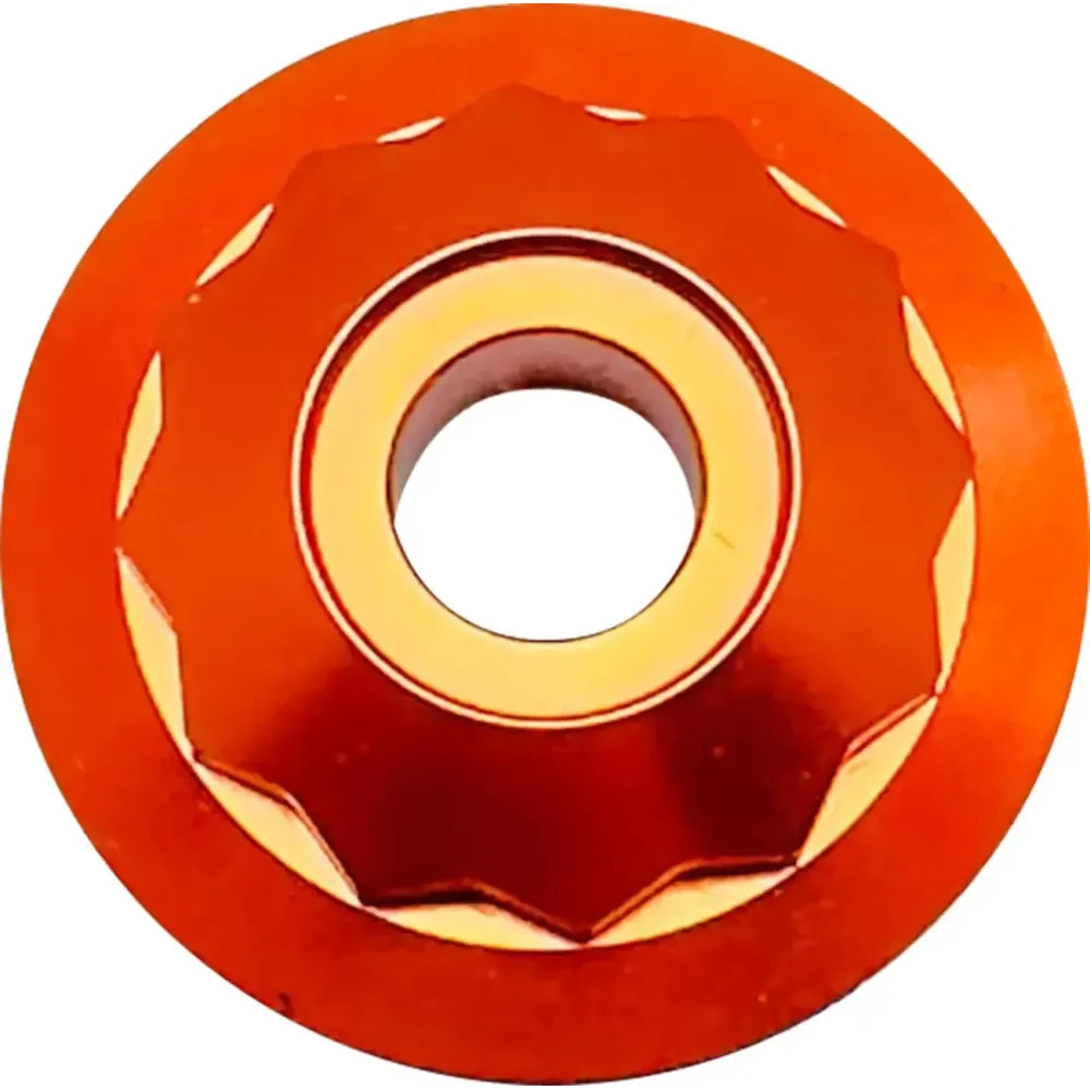 Steering Stem Nuts — Orange