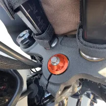 Steering Stem Nuts — Orange