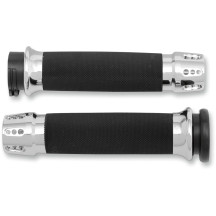 Gatlin Custom Grips — 25.4 mm (1"), Chrome, Black